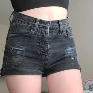 Brandy Melville Black High Waist Shorts